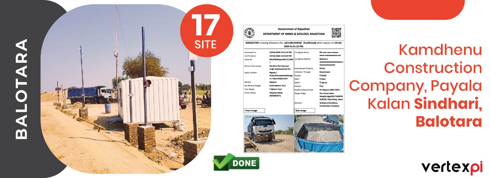 Weighbridge Automation Khairwara, Balotra